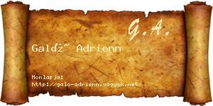Galó Adrienn névjegykártya